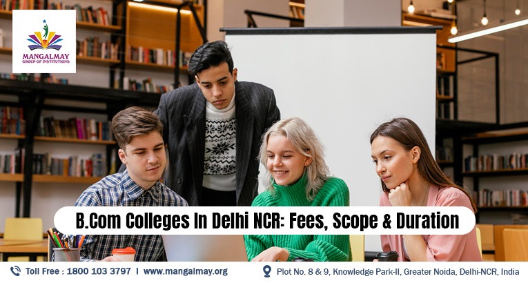 check out the BCom Colleges in Delhi NCR